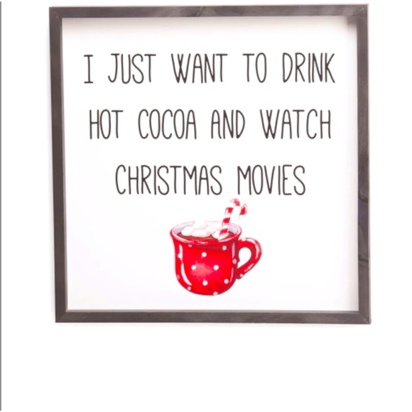 RUSTIC CHRISTMAS FARMHOUSE HOLIDAY COCOA SIGN - Picture 3 of 3